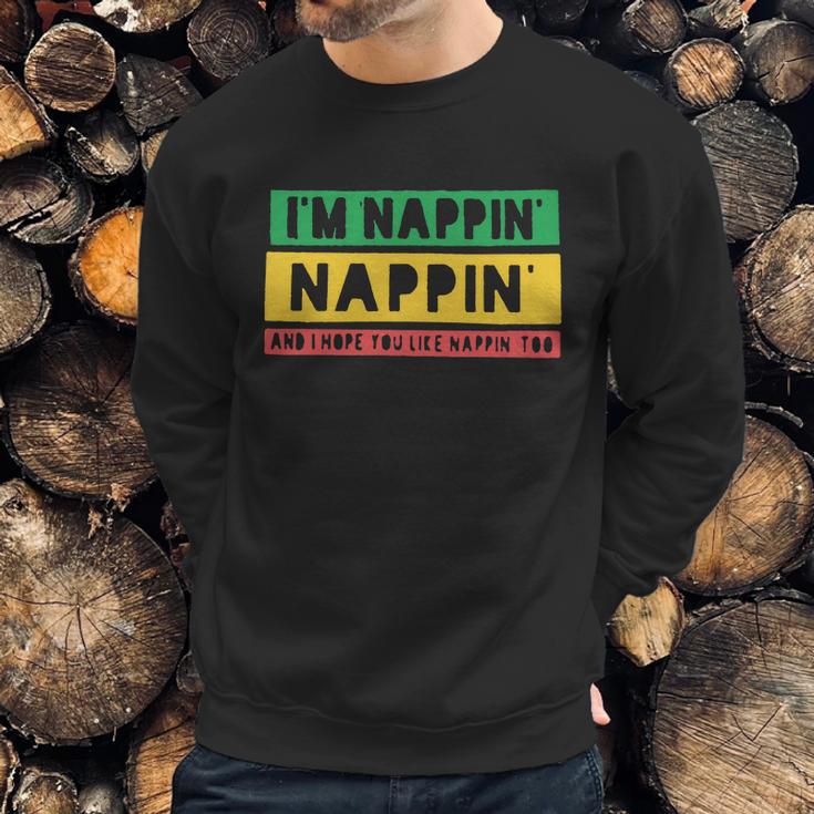 I M Nappin Reggae Kids Top Rasta Kids Clothes Tod Sweatshirt Gifts for Him