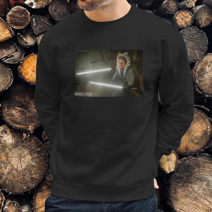 The Mandalorian Ahsoka Tano Lightsaber Battle Sweatshirt Gifts for Him