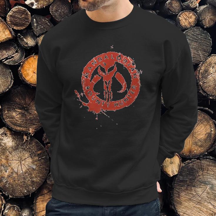 The Mandalorian Bounty Hunter Stamp Sweatshirt Gifts for Him