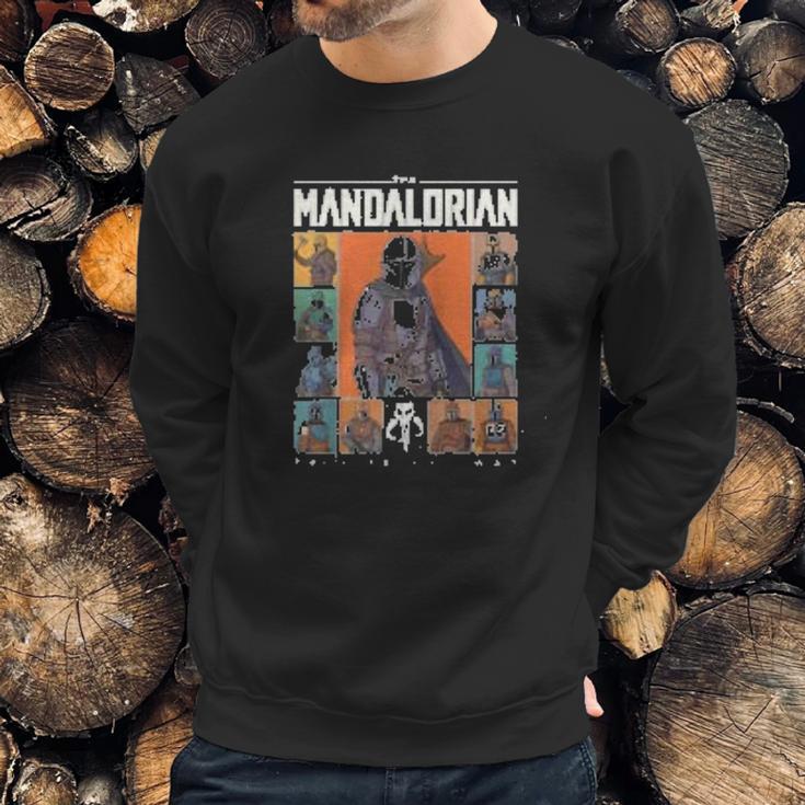 The Mandalorian Character Grid Sweatshirt Gifts for Him