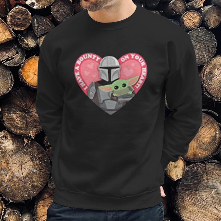 The Mandalorian The Child I Have A Bounty On Your Heart Sweatshirt Gifts for Him