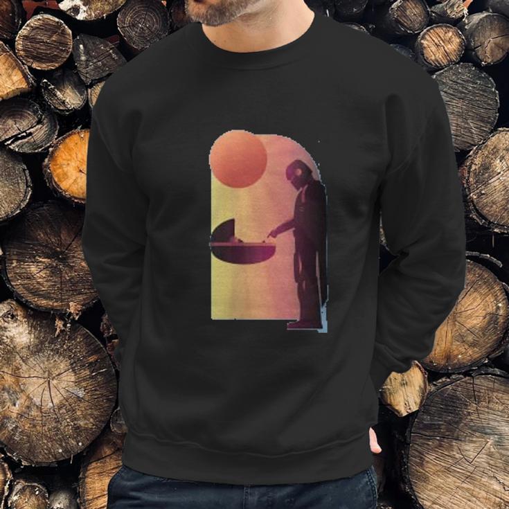 The Mandalorian The Child Discovery Silhouette Sweatshirt Gifts for Him