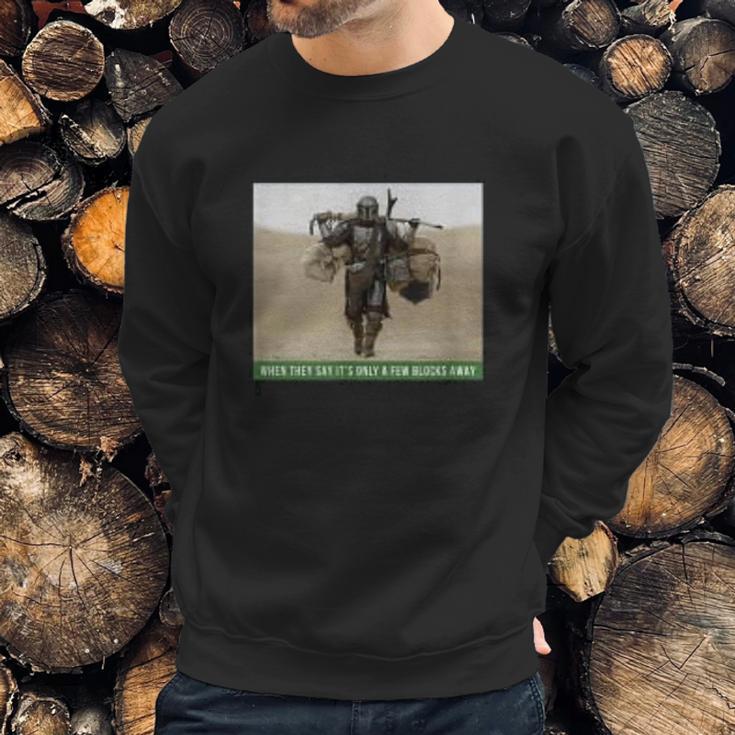 The Mandalorian And The Child Funny Meme Sweatshirt Gifts for Him