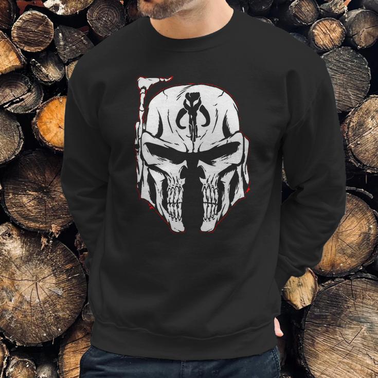 Mandalorian Face - Star Wars Movie Sweatshirt Gifts for Him