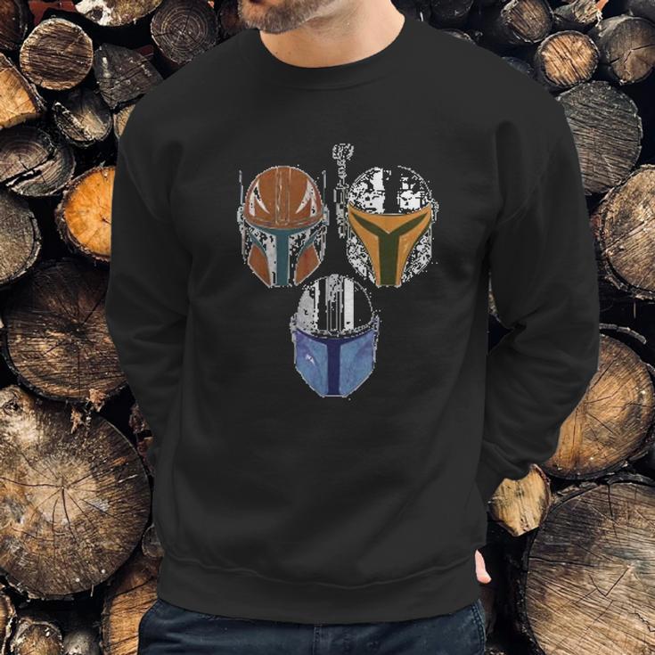 The Mandalorian Helmets Sweatshirt Gifts for Him