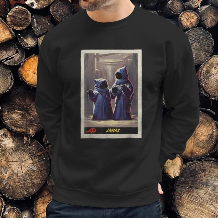 The Mandalorian Jawas Trading Card Sweatshirt Gifts for Him