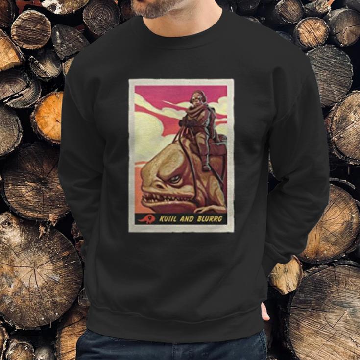 The Mandalorian Kuiil And Blurrg Sweatshirt Gifts for Him