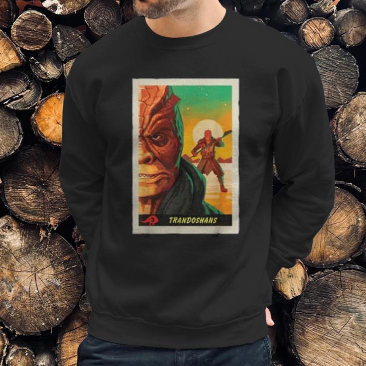 The Mandalorian Trandoshans Trading Card Sweatshirt Gifts for Him