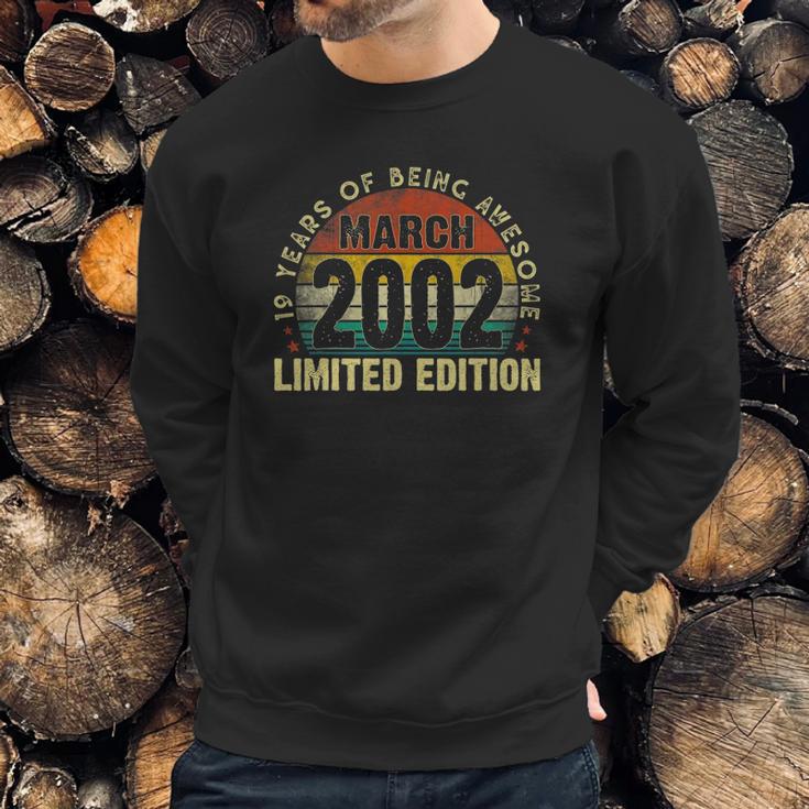 March 2002 Limited Edition 19Th Birthday 19 Years Old Gifts Sweatshirt Gifts for Him