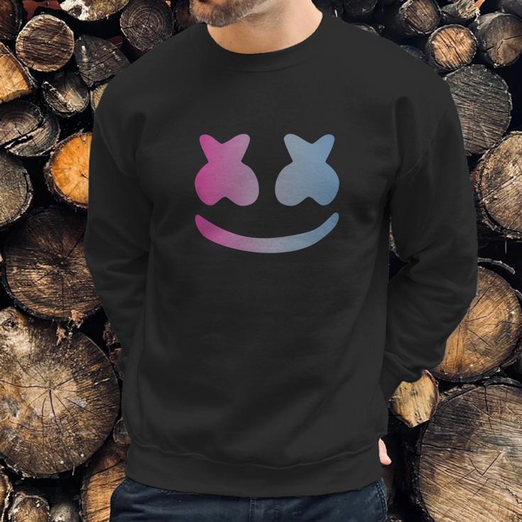 Marshmello Face Blue Violet Design Sweatshirt Gifts for Him