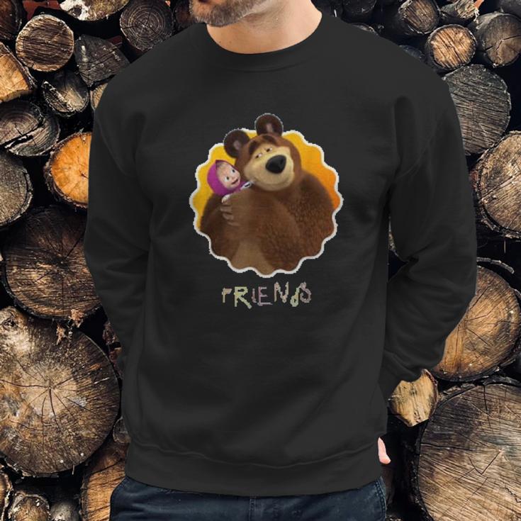 Masha And The Bear Friends Sweatshirt Gifts for Him