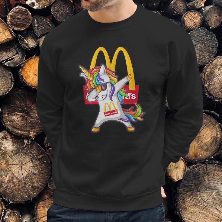 Mcdonalds Unicorn Dabbing Sweatshirt Gifts for Him