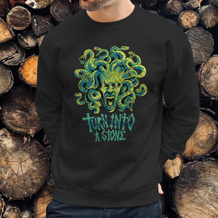 Medusa Monster Turn Into Stone Sweatshirt Gifts for Him