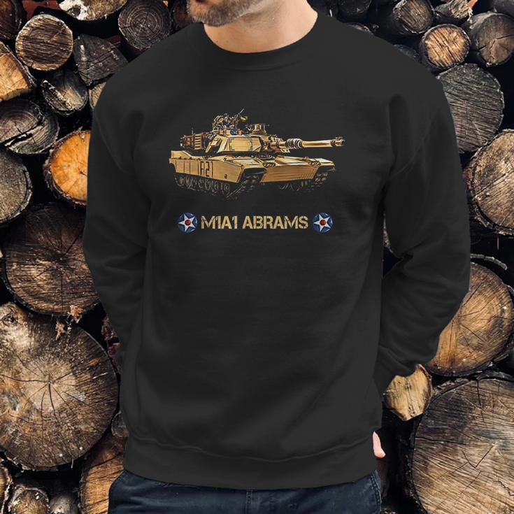 Mens Vintage US Army M1A1 Abrams Main Battle Tank Sweatshirt Gifts for Him