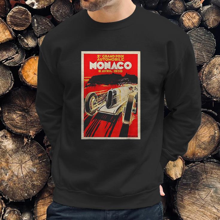 Monaco Vintage Grand Prix 1930 Race Car Sweatshirt Gifts for Him