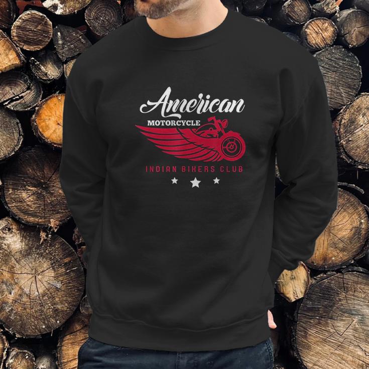 Motorcycle Rider American Motorcycle Indian Bikers Club Sweatshirt Gifts for Him