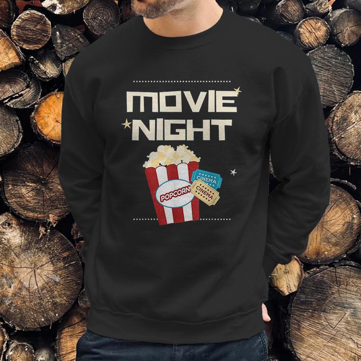 Movie Night Pop Corn Tickets Cinema Coming Soon Sweatshirt Gifts for Him