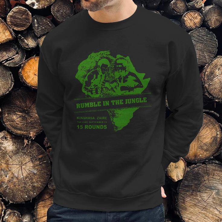 Muhammad AliShirt Rumble In The Jungle Poster Ali Vs Foreman Sweatshirt Gifts for Him