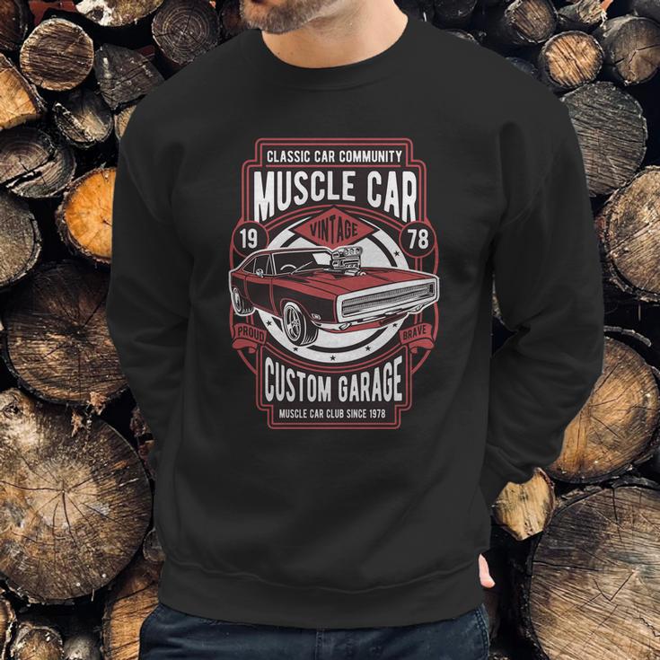 Muscle Car Graphic Design Printed Casual Daily Basic Sweatshirt Gifts for Him