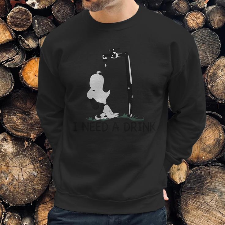 I Need A Drink Snoopy Sweatshirt Gifts for Him