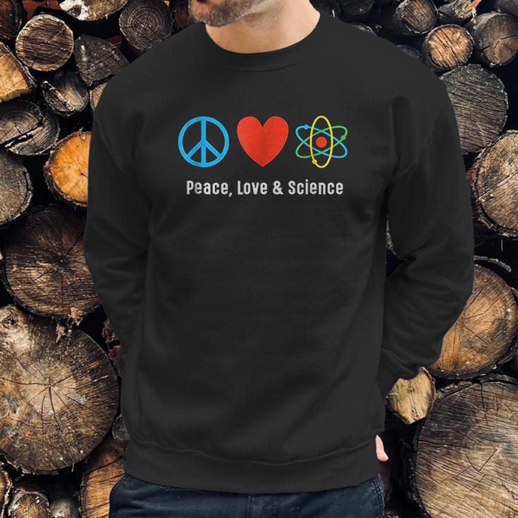 Neil Degrasse Tyson Peace Love & Science Sweatshirt Gifts for Him