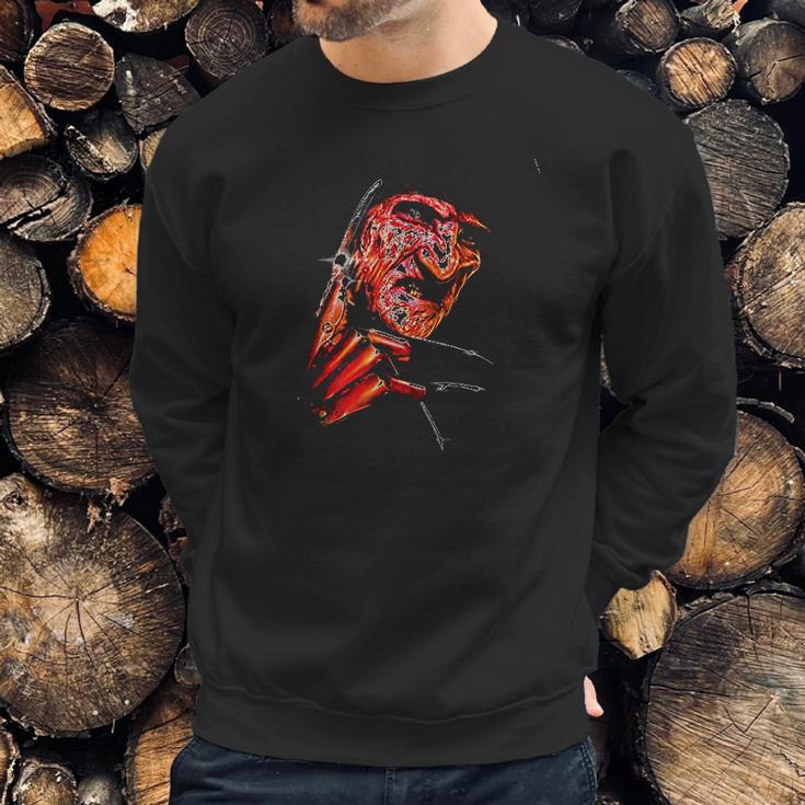 Nightmare On Elm Street Freddys Face Sweatshirt Gifts for Him