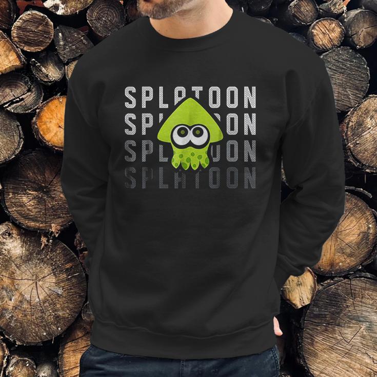 Nintendo Splatoon Gradient Green Squid Graphic Sweatshirt Gifts for Him