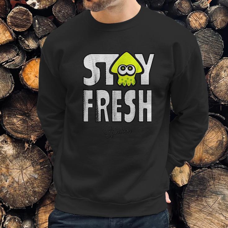 Nintendo Splatoon Neon Stay Fresh Graphic Sweatshirt Gifts for Him