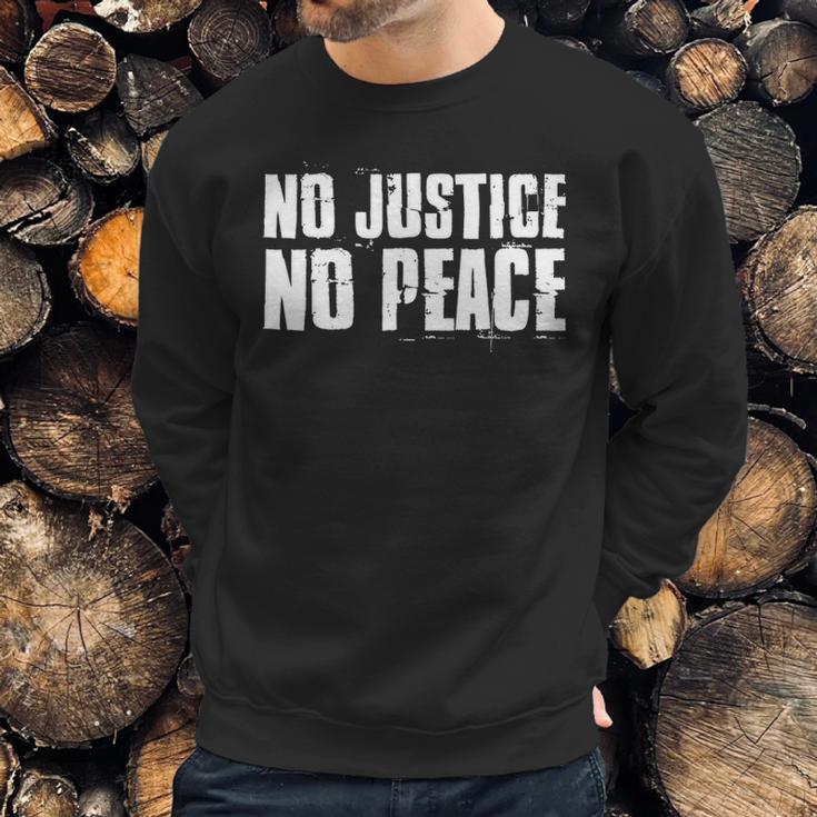 No Justice No Peace Black Lives Matter Sweatshirt Gifts for Him