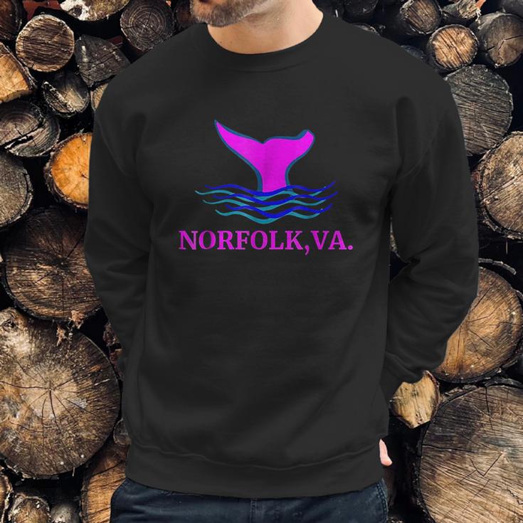 Norfolk Virginia Diving Mermaid Sweatshirt Gifts for Him