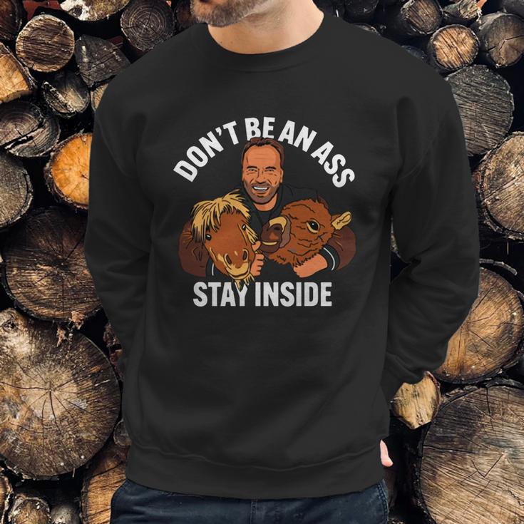 Official Arnold Schwarzenegger Stay Inside Sweatshirt Gifts for Him