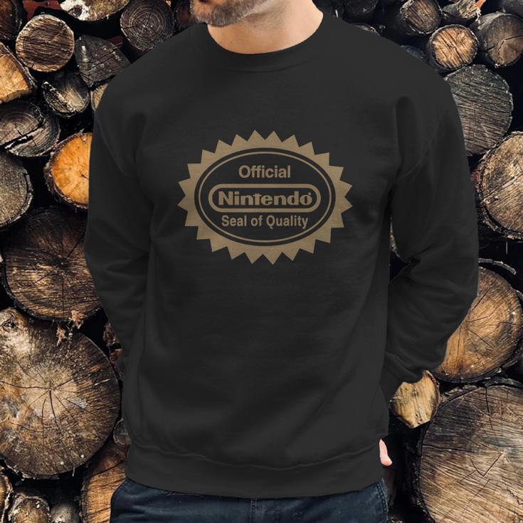 Official Nintendo Seal Of Quality Sweatshirt Gifts for Him