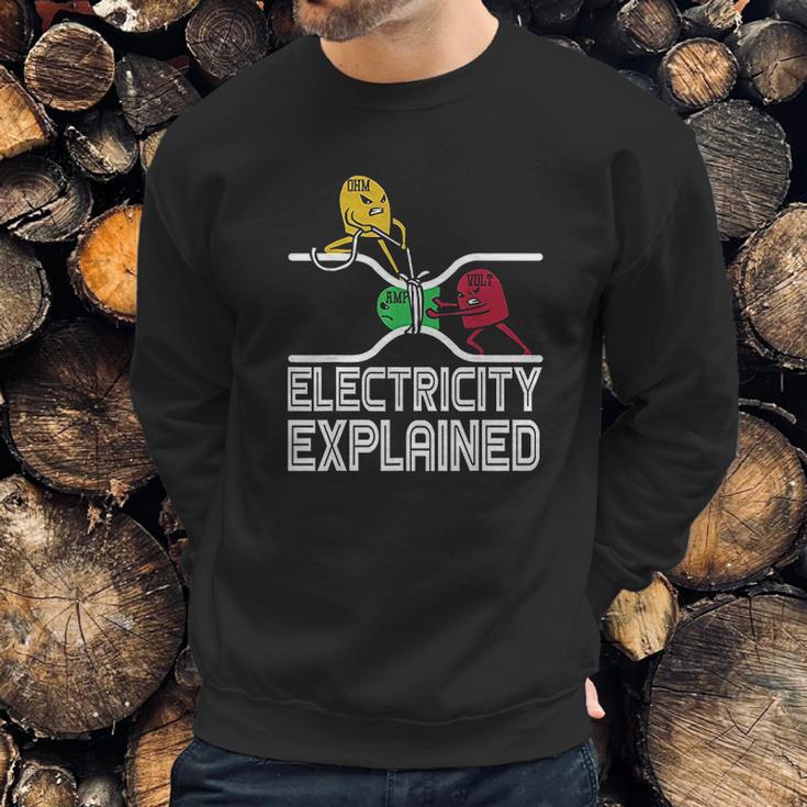 Ohm Volt Amp Electricity Explained Sweatshirt Gifts for Him