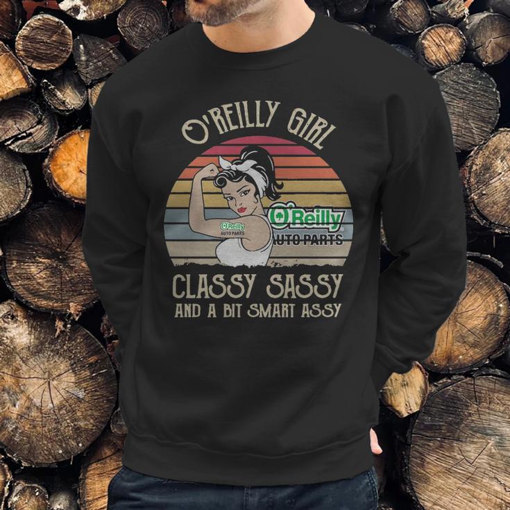 Oreilly Auto Parts Girl Classy Sasy And A Bit Smart Asy Retro Sweatshirt Gifts for Him