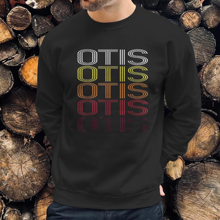 Otis Retro Wordmark Pattern Vintage Style Sweatshirt Gifts for Him