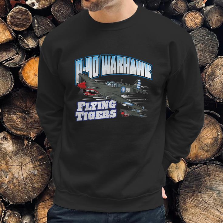 P40 Warhawk Flying Tigers Warbirds Sweatshirt Gifts for Him