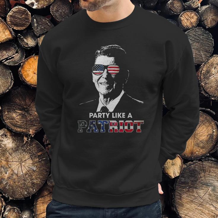 Party Shirt Like A Patriot Reagan Usa Pride Vintage Sweatshirt Gifts for Him