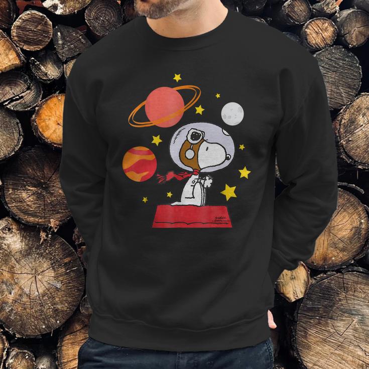 Peanuts Snoopy Space Pilot Mars Moon And Saturn Shirt Sweatshirt Gifts for Him