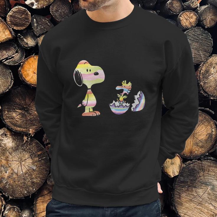 Peanuts Snoopy Woodstock Easter Egg Sweatshirt Gifts for Him