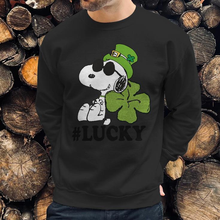 Peanuts St Patricks Snoopy Lucky T-Shirt Sweatshirt Gifts for Him