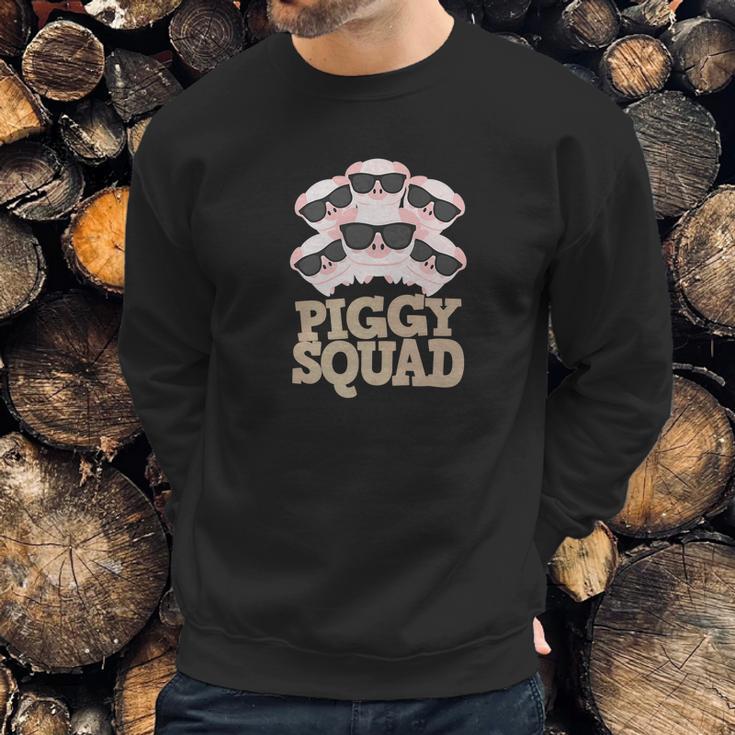 Perfect Pig Lover Gift Funny Piggy Squad Sunglasses Sweatshirt Gifts for Him