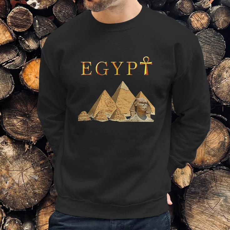 Pharaoh Ankh Pyramids Sphinx Egypt Tut Egyptian Gift Sweatshirt Gifts for Him