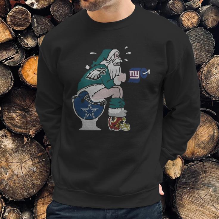 Philadelphia Eagles Santa Claus Sweatshirt Gifts for Him