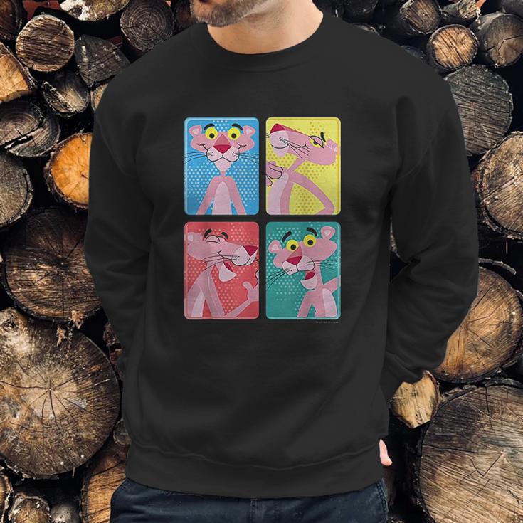 Pink Panther Colorful Portrait Sweatshirt Gifts for Him