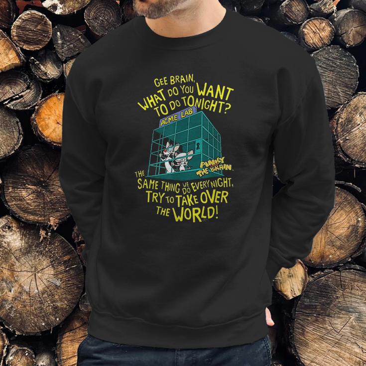 Pinky And The Brain What To Do Tonight Sweatshirt Gifts for Him