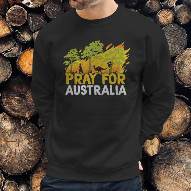 Pray For Australia Australian Bush Fire Koala Kangaroo Shirt Sweatshirt Gifts for Him