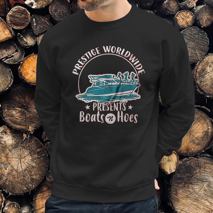 Prestige Worldwide Funny Boats N Hoes Funny Sweatshirt Gifts for Him