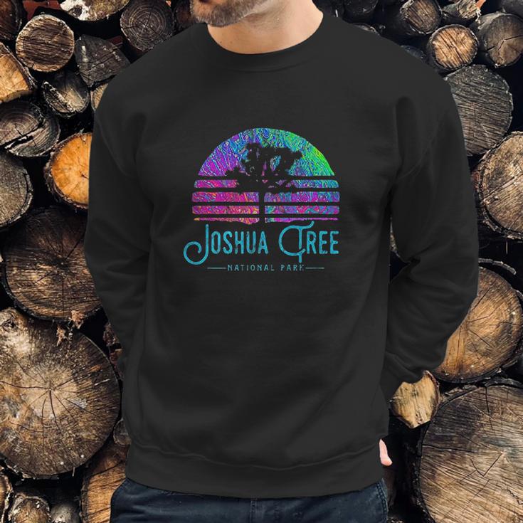 Psychedelic Joshua Tree National Park Retro Road Trip Sweatshirt Gifts for Him