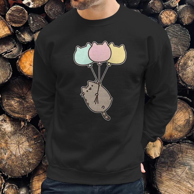 Pusheen The Cat Balloons Juniors Sweatshirt Gifts for Him