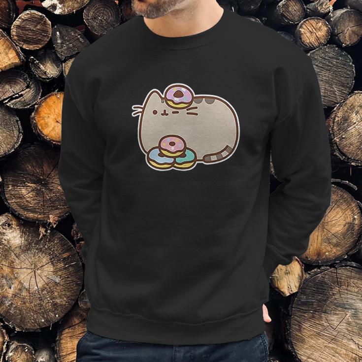 Pusheen Donut Stack Sweatshirt Gifts for Him